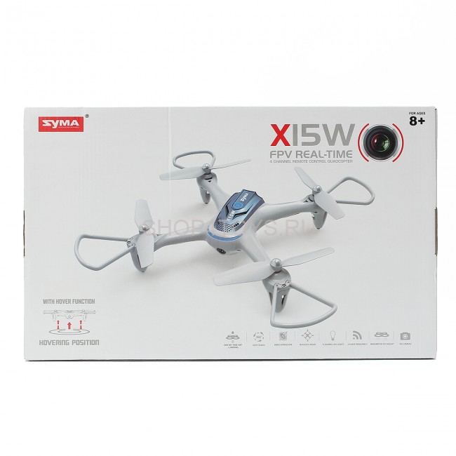 Радиоуправляемый квадрокоптер Syma X15W FPV Wifi Camera 2.4G - X15W Радиоуправляемый квадрокоптер Syma X15W FPV Wifi Camera 2.4G - X15W