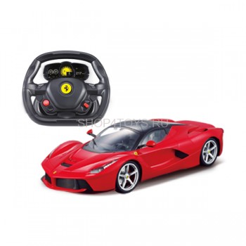 Радиоуправляемая машина MJX Ferrari Laferrari 1:14 (гироруль) - MJX-3512A Полноуправляемая модель, полностью повторяющая внешний вид автомобиля Феррари Laferrari. Игрушка официально лицензирована Ferrari Spa.