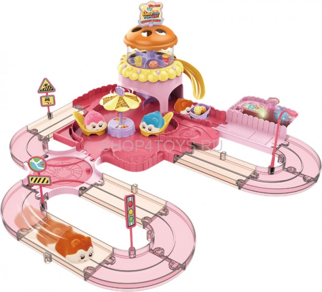 Игровой набор Fenfa "Город хомяков" Розовое Кафе в гостях у Лолы (2 хомяка, свет, звук) - 1619D Игровой набор Fenfa "Город хомяков" Розовое Кафе в гостях у Лолы (2 хомяка, свет, звук) - 1619D