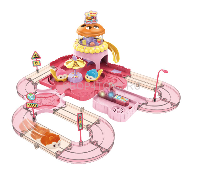 Игровой набор Fenfa "Город хомяков" Розовое Кафе в гостях у Лолы (2 хомяка, свет, звук) - 1619D Игровой набор Fenfa "Город хомяков" Розовое Кафе в гостях у Лолы (2 хомяка, свет, звук) - 1619D