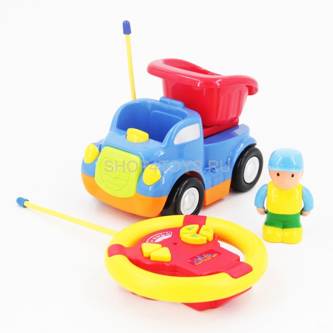 Детская синяя радиоуправляемая машина - самосвал - 6615-B Детская синяя радиоуправляемая машина - самосвал - 6615-B