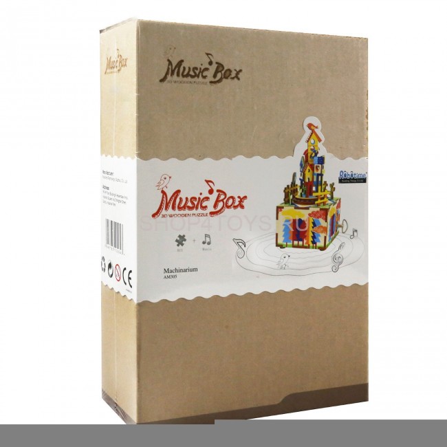 Деревянный 3D конструктор - музыкальная шкатулка Robotime "Castle in the sky" - AM307