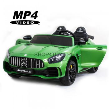 Электромобиль Harley Bella Mercedes-Benz GT R 4x4 MP4 - HL289-MATTE-GREEN-4WD-MP4 Электромобиль Harley Bella Mercedes-Benz GT R 4x4 MP4 - HL289-MATTE-GREEN-4WD-MP4 с полным приводом, мультимедиа MP4 и кондиционером!
