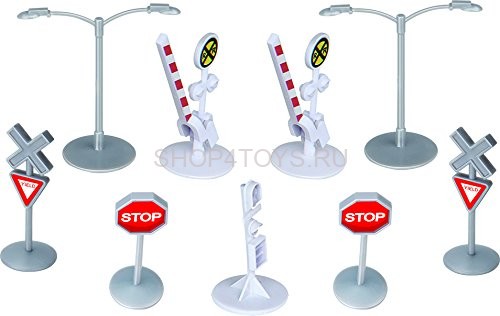 Железная дорога, скоростной поезд, дорожные знаки, длина полотна 365 см - BSQ-2182 Железная дорога, скоростной поезд, дорожные знаки, длина полотна 365 см - BSQ-2182