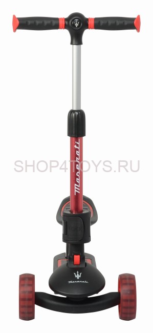 Трехколесный беговел-самокат Maserati с сиденьем - CLB-0140-BLACK