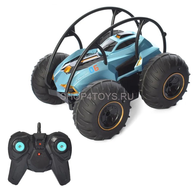 Радиоуправляемая синяя амфибия (влагозащита, надувные колеса, 4WD) - WD01-1-BLUE Радиоуправляемая синяя амфибия (влагозащита, надувные колеса, 4WD) - WD01-1-BLUE
