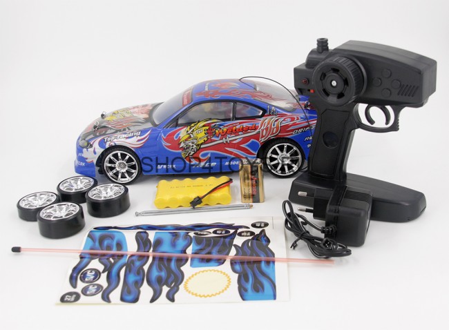 Радиоуправляемый автомобиль для дрифта Nissan Silvia GT Blue 1:14 - 828-3-B