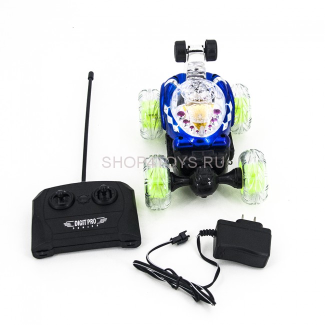 Радиоуправляемая трюковая синяя машинка-перевертыш - RD088-B Радиоуправляемая трюковая синяя машинка-перевертыш - RD088-B