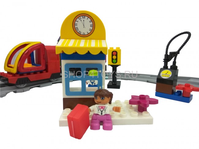 Магнитный 3D конструктор Магникон Железная дорога - МК-68