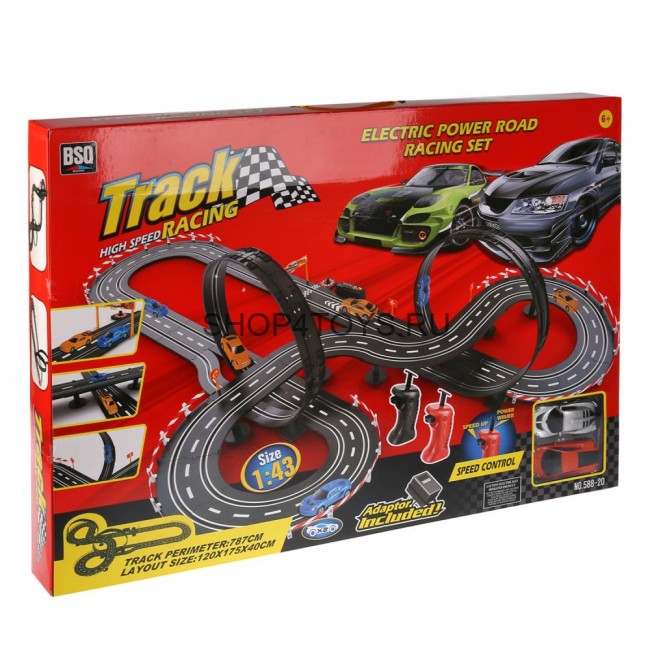 Детский автотрек BSQ (787 см, машинки на пульте, от сети) - 588-20 Детский автотрек BSQ (787 см, машинки на пульте, от сети) - 588-20