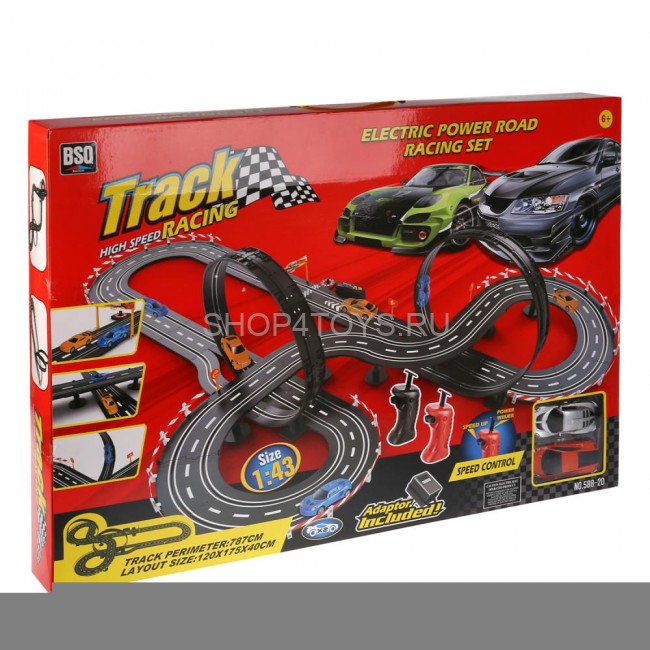 Детский автотрек BSQ (787 см, машинки на пульте, от сети) - 588-20 Детский автотрек BSQ (787 см, машинки на пульте, от сети) - 588-20