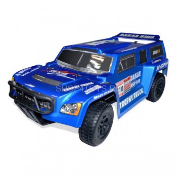 Радиоуправляемый внедорожник HSP Trophy Truck DAKAR H100 4WD 1:10 - 94128-12893 - 2.4G Полностью готовый комплект радиоуправляемого внедорожника с электродвигателем серии 550 с влагозащитой. Установлен защитный каркас, предохраняющий модель от повреждений при переворотах.