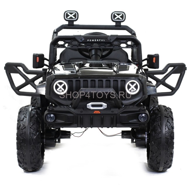 Детский электромобиль джип HL с полным приводом (черный, EVA, 12V) - HL598-4WD-BLACK