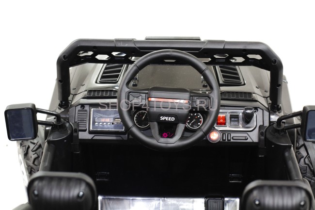 Детский электромобиль джип HL с полным приводом (черный, EVA, 12V) - HL598-4WD-BLACK