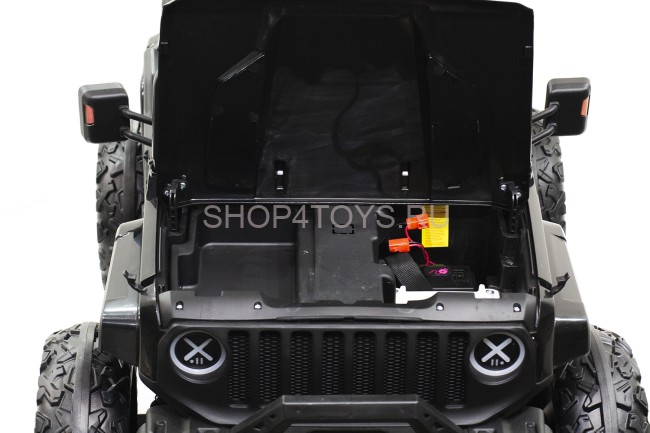 Детский электромобиль джип HL с полным приводом (черный, EVA, 12V) - HL598-4WD-BLACK