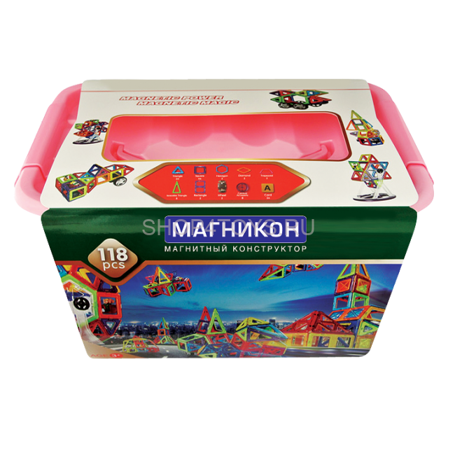 Магнитный 3D конструктор Магникон MK-118 Магнитный 3D конструктор Магникон MK-118