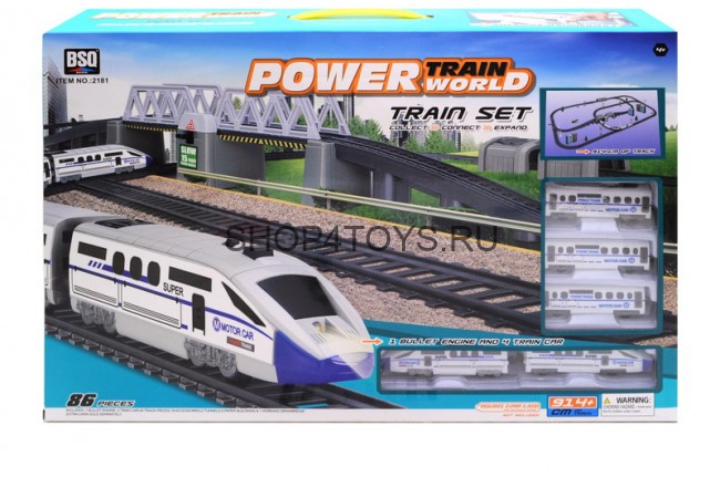 Железная дорога (скоростной поезд, разводной мост, длина 914 см) - BSQ-2181 Железная дорога (скоростной поезд, разводной мост, длина 914 см) - BSQ-2181