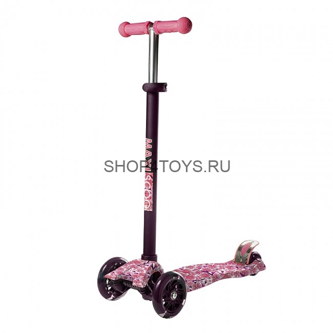 Самокат Maxiscoo Junior Трехколесный Детский с Рисунком Сакура - MSC-J101710 Самокат Maxiscoo Junior Трехколесный Детский с Рисунком Сакура - MSC-J101710
