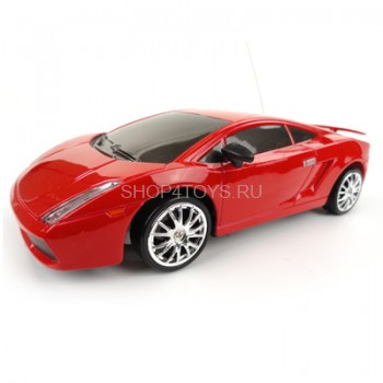 Радиоуправляемая машинка для дрифта Lamborghini Gallardo 1:24 - 666-222 ПОЛНЫЙ ПРИВОД! Сменные колеса! Светящиеся фары при движении вперед, задние светящиеся стоп-сигналы!