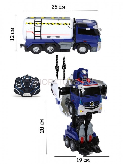 Радиоуправляемый трансформер JiaQi (бензовоз - робот) - JQ6609 Радиоуправляемый трансформер JiaQi (бензовоз - робот) - JQ6609