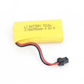 Аккумулятор Ni-Cd 4.8V 350 mAh 2/3AA разъем YP - NICD-48T-350-YP Аккумулятор Ni-Cd 4.8V 350 mAh 2/3AA разъем YP - NICD-48T-350-YP