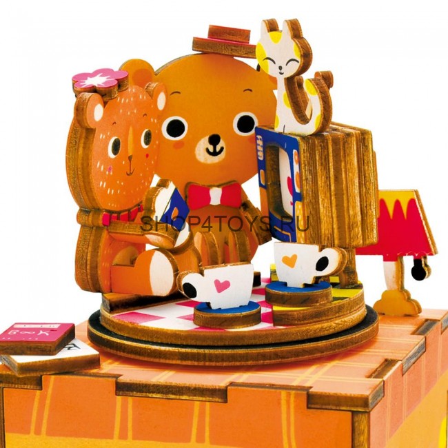 Деревянный 3D конструктор - музыкальная шкатулка Robotime "Love Story" - AM310 Деревянный 3D конструктор - музыкальная шкатулка Robotime "Love Story" - AM310