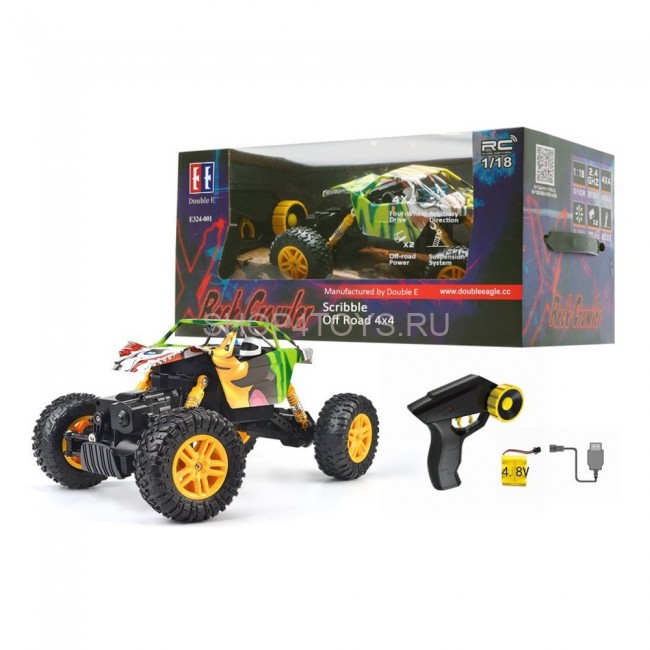 Радиоуправляемый краулер Double E Rock Crawler 4WD 1:18 2.4G - E324-003 Радиоуправляемый краулер Double E Rock Crawler 4WD 1:18 2.4G - E324-003