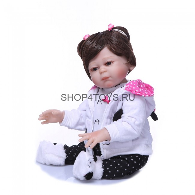 Реборн полностью силиконовая девочка, реборн в костюмчике Реборн полностью силиконовая девочка, реборн в костюмчике