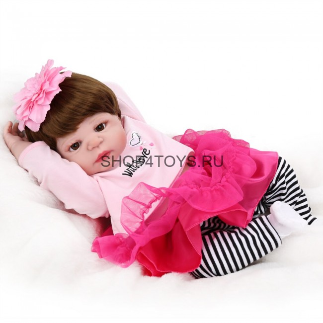 Реборн силиконовая девочка Марго