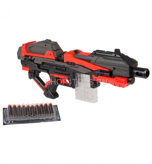 Автоматический бластер Автомат с обоймой на 10 мягких патронов - FJ821 Автоматический бластер Автомат с обоймой на 10 мягких патронов - FJ821
