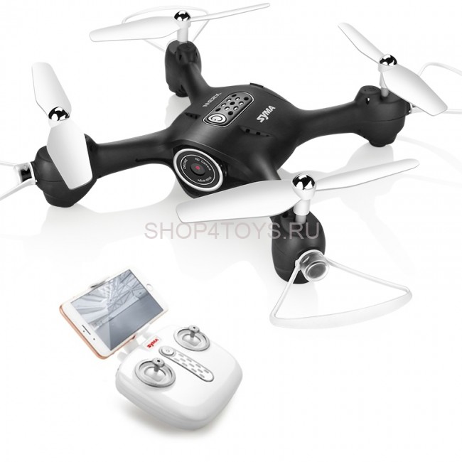 Радиоуправляемый квадрокоптер SYMA X23W BLACK с Wi-Fi FPV камерой - SYMA-X23W-BLACK