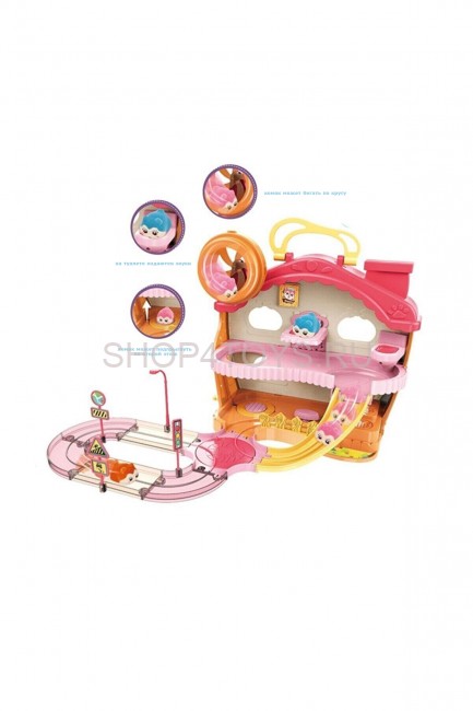 Набор игровой Fenfa "Город хомяков" Розовый Дом Лолы (2 хомяка, свет, звук) - 1619B Набор игровой Fenfa "Город хомяков" Розовый Дом Лолы (2 хомяка, свет, звук) - 1619B