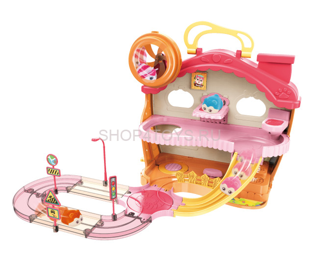 Набор игровой Fenfa "Город хомяков" Розовый Дом Лолы (2 хомяка, свет, звук) - 1619B Набор игровой Fenfa "Город хомяков" Розовый Дом Лолы (2 хомяка, свет, звук) - 1619B