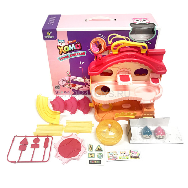 Набор игровой Fenfa "Город хомяков" Розовый Дом Лолы (2 хомяка, свет, звук) - 1619B Набор игровой Fenfa "Город хомяков" Розовый Дом Лолы (2 хомяка, свет, звук) - 1619B