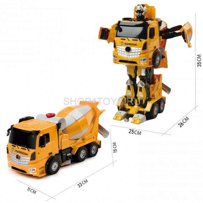 Радиоуправляемый трансформер JiaQi (бетономешалка - робот) - TT679 Радиоуправляемый трансформер JiaQi (бетономешалка - робот) - TT679
