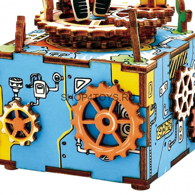 Деревянный 3D конструктор - музыкальная шкатулка Robotime "Machinarium" - AM305 Деревянный 3D конструктор - музыкальная шкатулка Robotime "Machinarium" - AM305