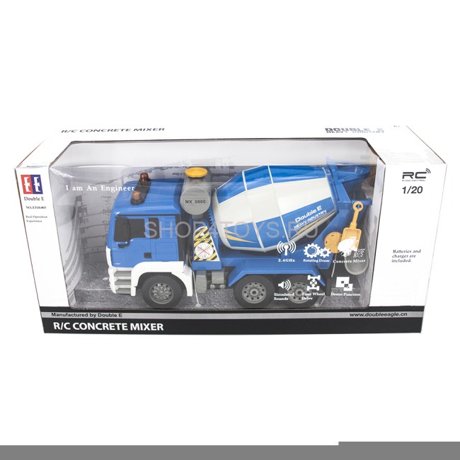 Радиоуправляемая бетономешалка Double E 1:20 2.4G - E518-003