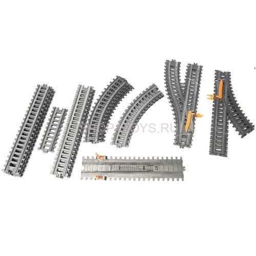 Железная дорога со станцией загрузки автомобилей, длина 549 см - BSQ-2084