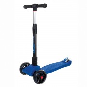 Самокат Maxiscoo Junior Delux Трехколесный Складной, светящиеся колеса, темно-синий - MSC-J091803D Самокат Maxiscoo Junior Delux Трехколесный Складной, светящиеся колеса, темно-синий - MSC-J091803D