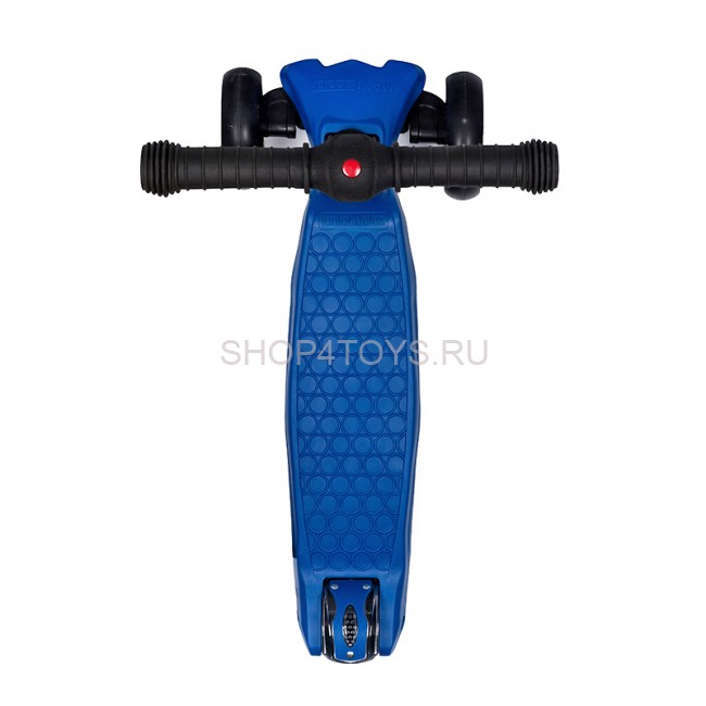 Самокат Maxiscoo Junior Delux Трехколесный Складной, светящиеся колеса, темно-синий - MSC-J091803D Самокат Maxiscoo Junior Delux Трехколесный Складной, светящиеся колеса, темно-синий - MSC-J091803D