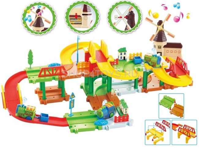 Железная дорога Твой Старт Паровозик на батарейках - ZYA-A2773-1