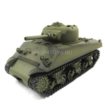 Радиоуправляемый танк Heng Long M4A3 Sherman 1:16 - 3898-1 Радиоуправляемая модель американского танка Heng Long M4A3 Sherman