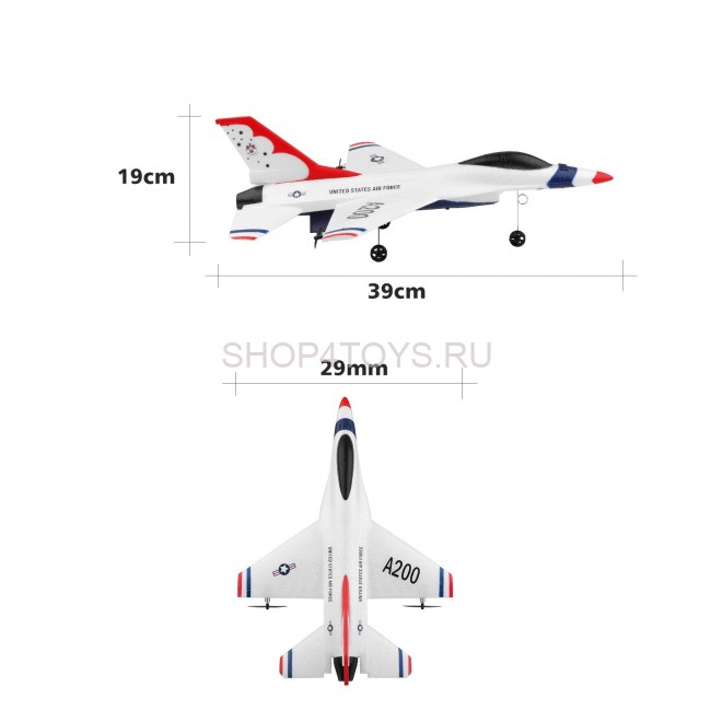 Радиоуправляемый самолет XK F-16B - XK-A200 Радиоуправляемый самолет XK F-16B - XK-A200