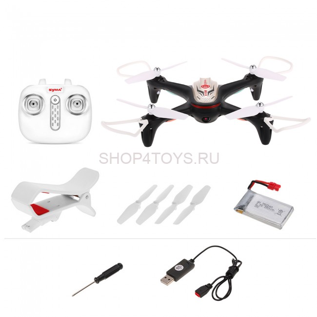 Радиоуправляемый квадрокоптер Syma X15W Black FPV Wifi Camera 2.4G - X15W