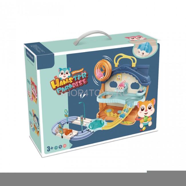 Набор игровой Fenfa "Город хомяков" Синий Дом Хомы (2 хомяка, свет, звук) - 1619A Набор игровой Fenfa "Город хомяков" Синий Дом Хомы (2 хомяка, свет, звук) - 1619A