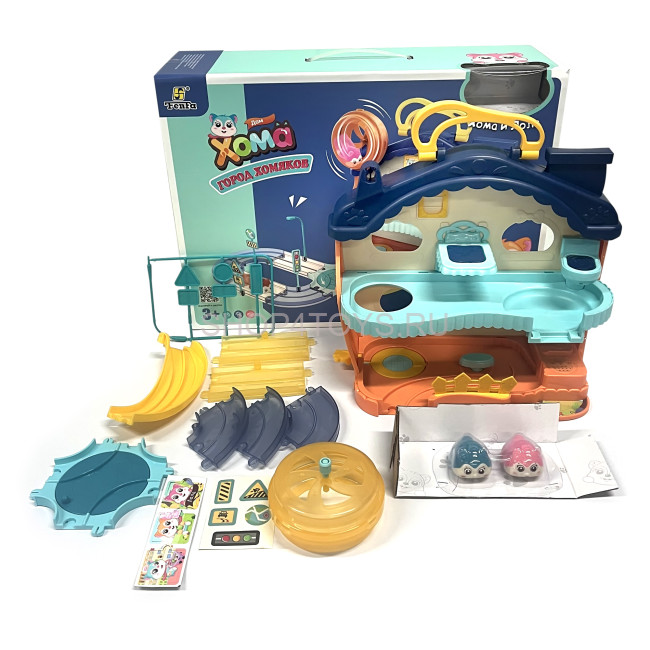 Набор игровой Fenfa "Город хомяков" Синий Дом Хомы (2 хомяка, свет, звук) - 1619A