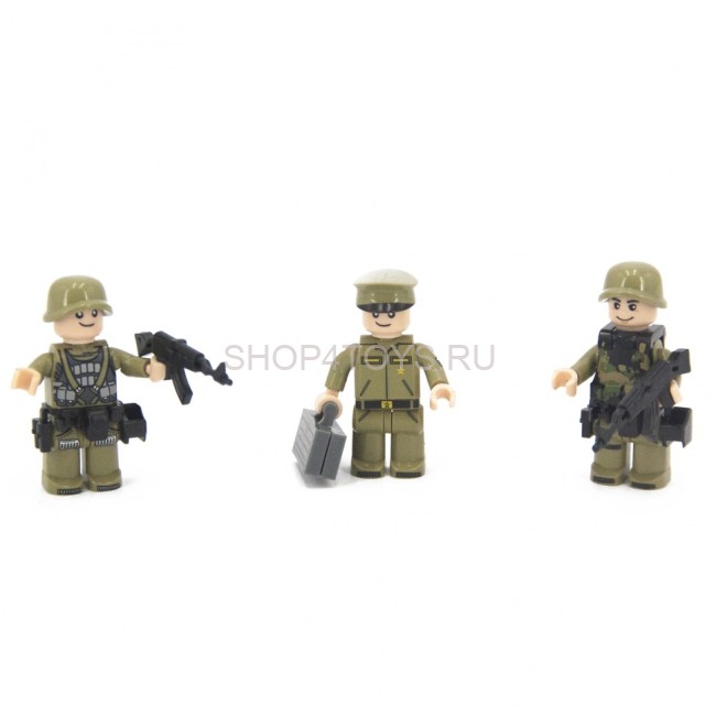 Конструктор Армия России - Минифигурки трех солдатиков - АР-01018 Конструктор Армия России - Минифигурки трех солдатиков - АР-01018