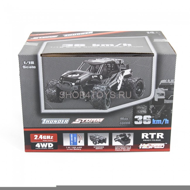 Радиоуправляемая машина Thunder Storm 4WD 1:18 - HS18301 Радиоуправляемая машина Thunder Storm 4WD 1:18 - HS18301