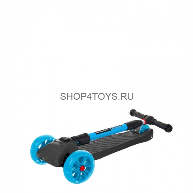 Самокат Maxiscoo Junior Delux Трехколесный Складной со Светящимися Колесами, Черный - MSC-J091801D Самокат Maxiscoo Junior Delux Трехколесный Складной со Светящимися Колесами, Черный - MSC-J091801D