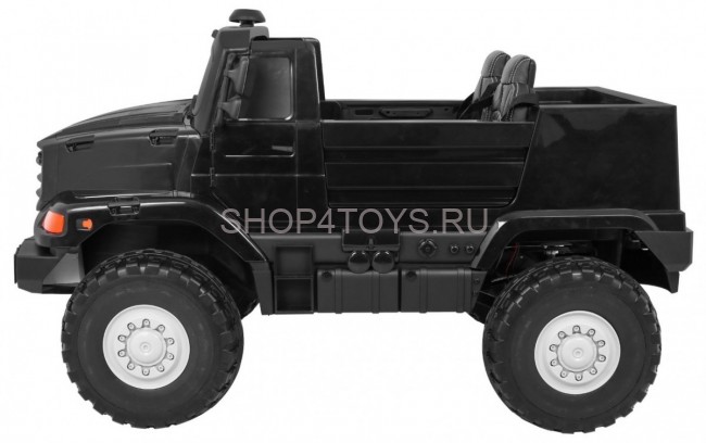 Детский электромобиль грузовик Mercedes-Benz Zetros Black 2WD - BDM0916
